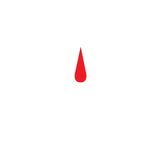 Logo for The Last Ark game. The words "The Last Ark are crested by a thin crescent, where at the top at the crescent's epicenter is the shape of a rocket in the negative space of what appears to be the letter "A." A red symbol is below the rocket which looks like either a drop of blood or the hour hand of a clock pointing at midnight. 